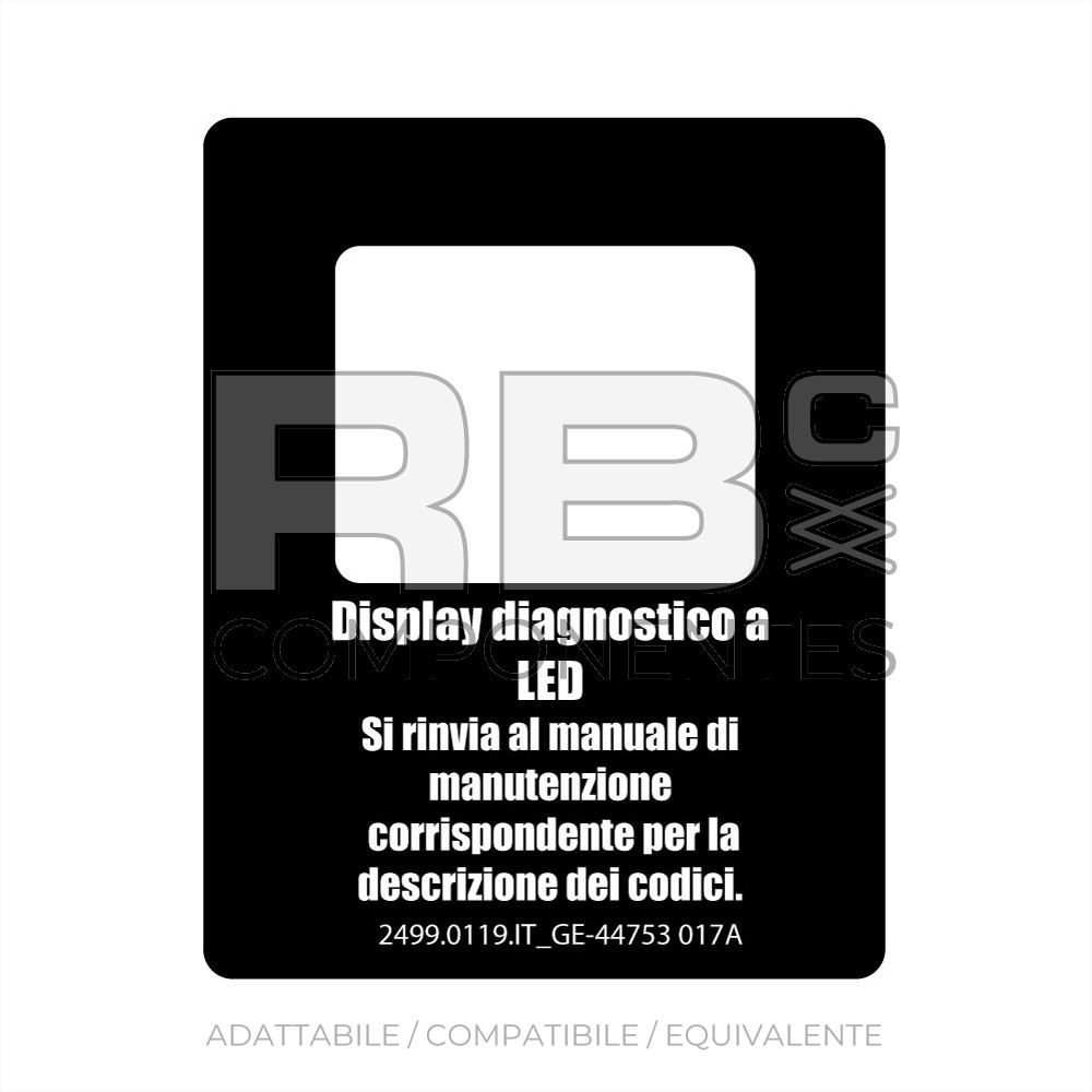 ADESIVO COMPATIBILE REF  REF.GE 44753IT_017A