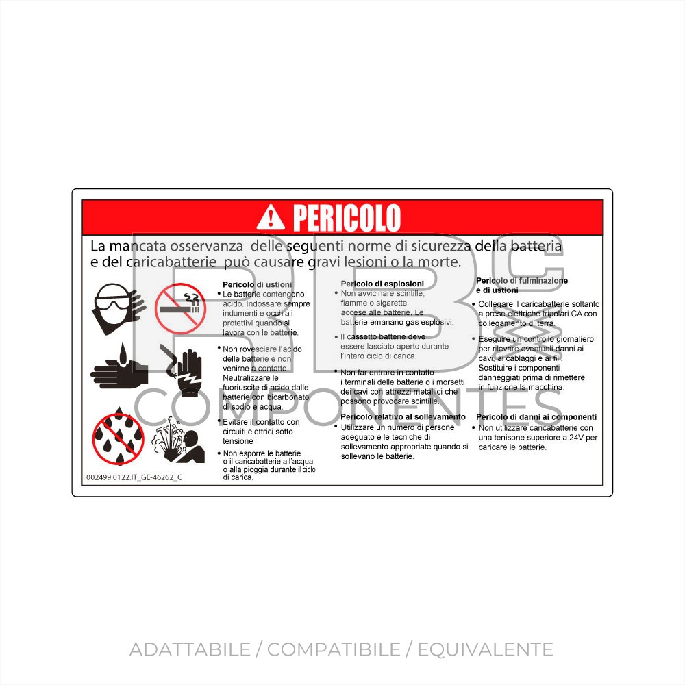 ADESIVO COMPATIBILE REF GE-46262IT_C  IT