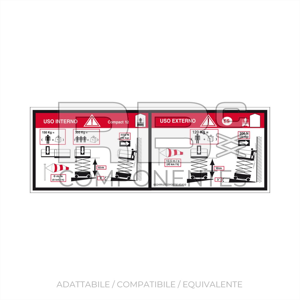 ADH. ALTURA SUELO+CARGA HL-COMP12