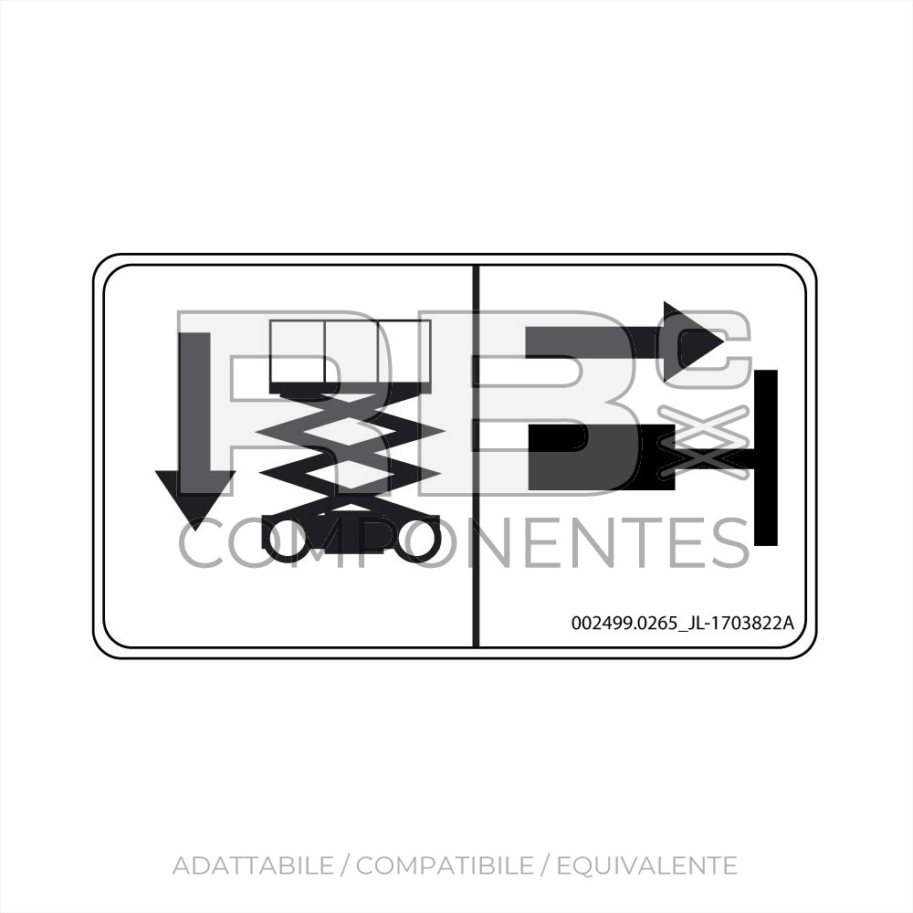 ADESIVO COMPATIBILE REF HL 1703822A