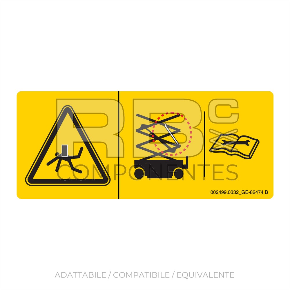ADESIVO COMPATIBILE REF. GE 82474GT