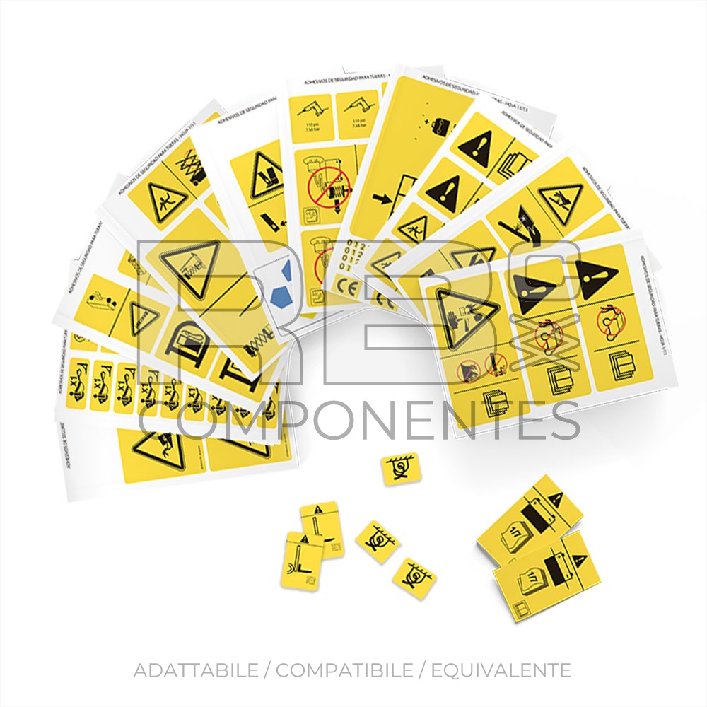 KIT DI ADESIVI DI SICUREZZA ADATTABILI/COMPATIBILI