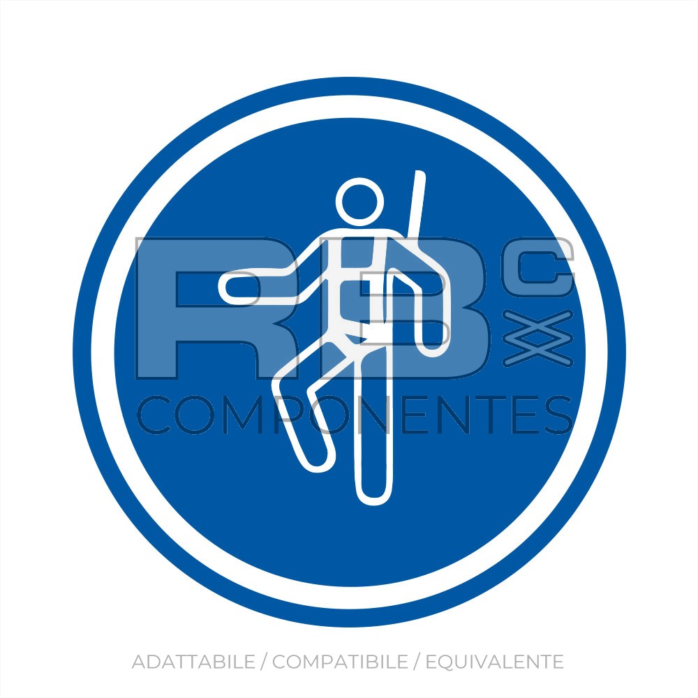 ADESIVO OBBLIGO USO INBRACATURA (ISO 7010) 90x90MM