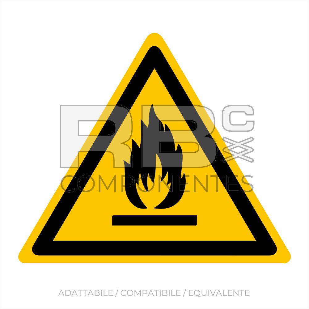 ADESIVO ADHAD01 PERICOLO INCENDIO (ISO 7010)
