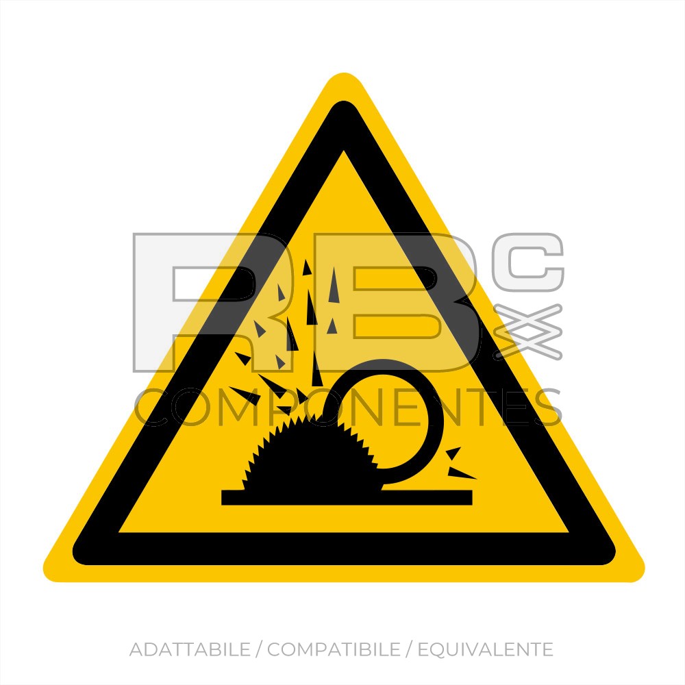 ADESIVO ISO 7010 - PERIDOLO PRIEZIONE TRUCIOLI