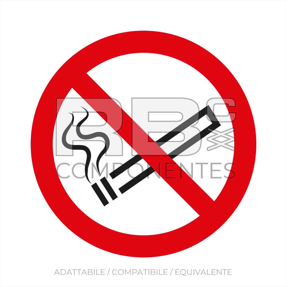 ADESIVO ISO 7010 - DIVIETO DI FUMO
