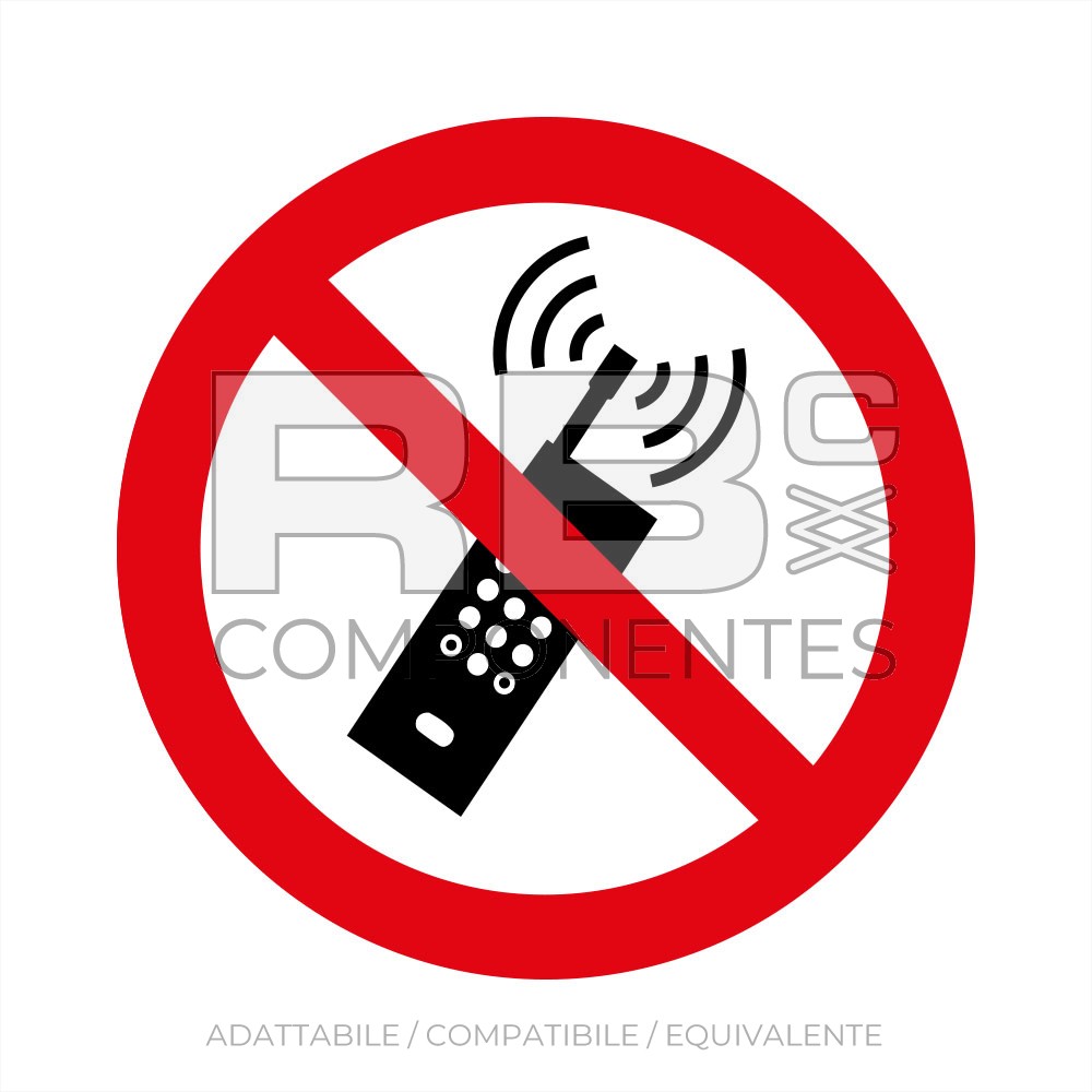 ADESIVO ISO 7010 - NON UTILIZZARE CELLULARI