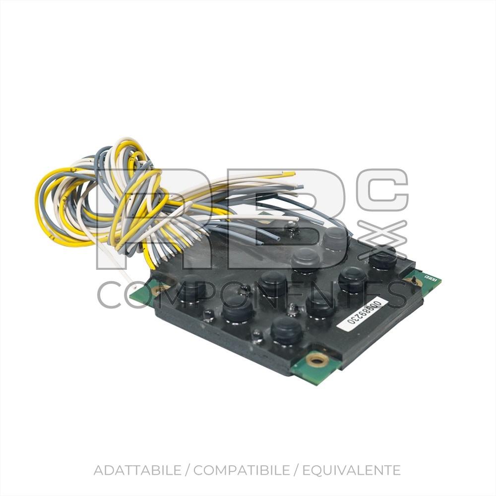 PIASTRA DI 9 BOTTONI E 5 LEDS