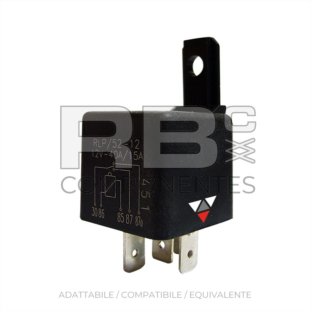 RELE TIPO AUTOMOVIL CON CONTACTO N.O  12V 40A