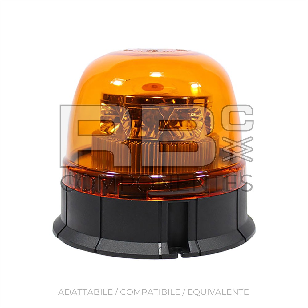 LAMPEGGIANTE GIROFARO FISSO 12/24V LED - DOPPIA FREQUENZA