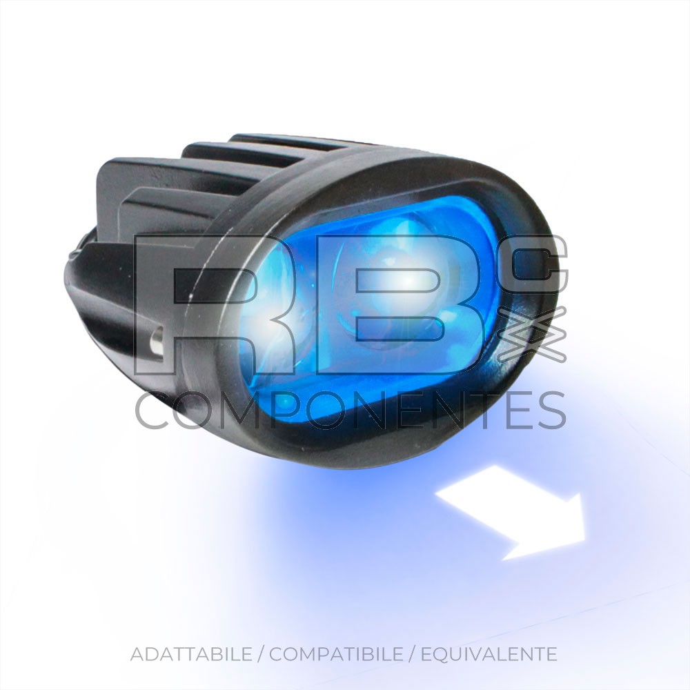 FARO SEGURIDAD AZUL LED CON FLECHA