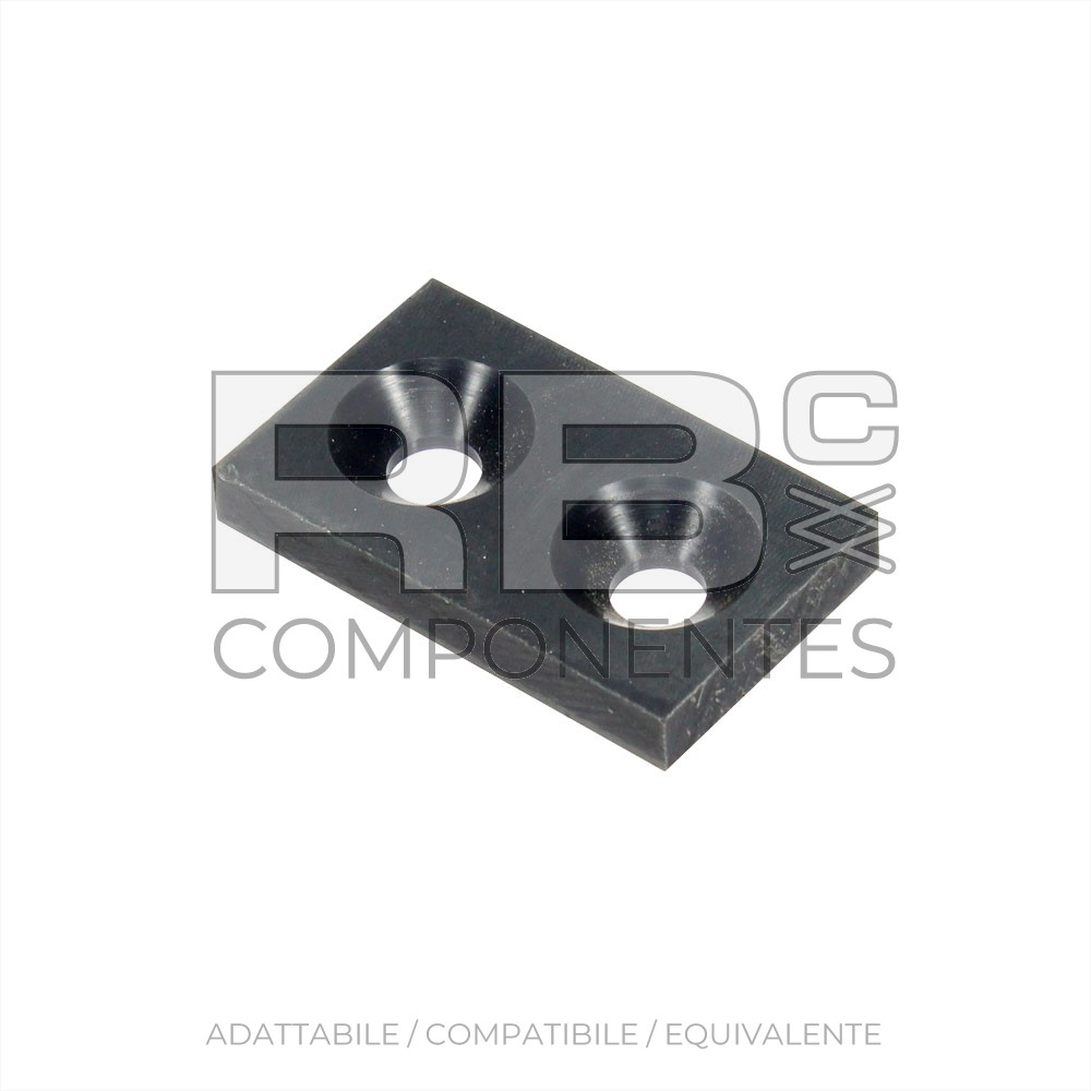 PATTINO RETTANGOLARE 50X30X7MM