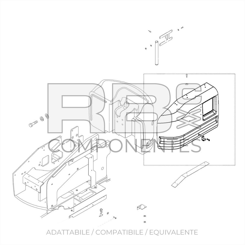 COFANO LATO COMANDI COMPATIBILE GE 77032