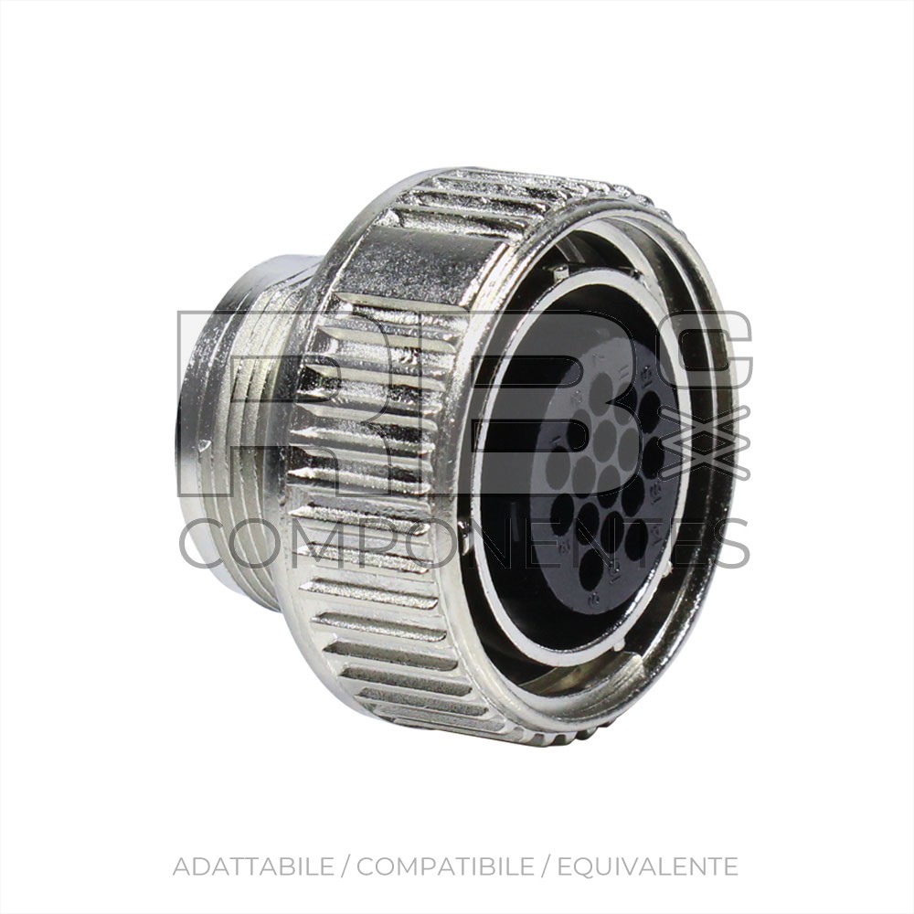 CONNETTORE  FEMMINA METALLICA, 16 PINS