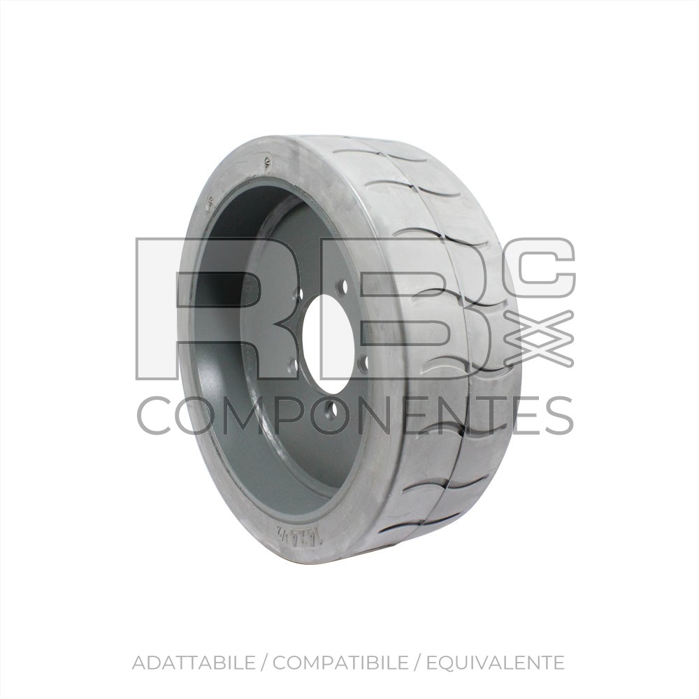 RUOTA SUPERELASTICA 14x4.5 PER JGL-E3 (VERT. EL.)