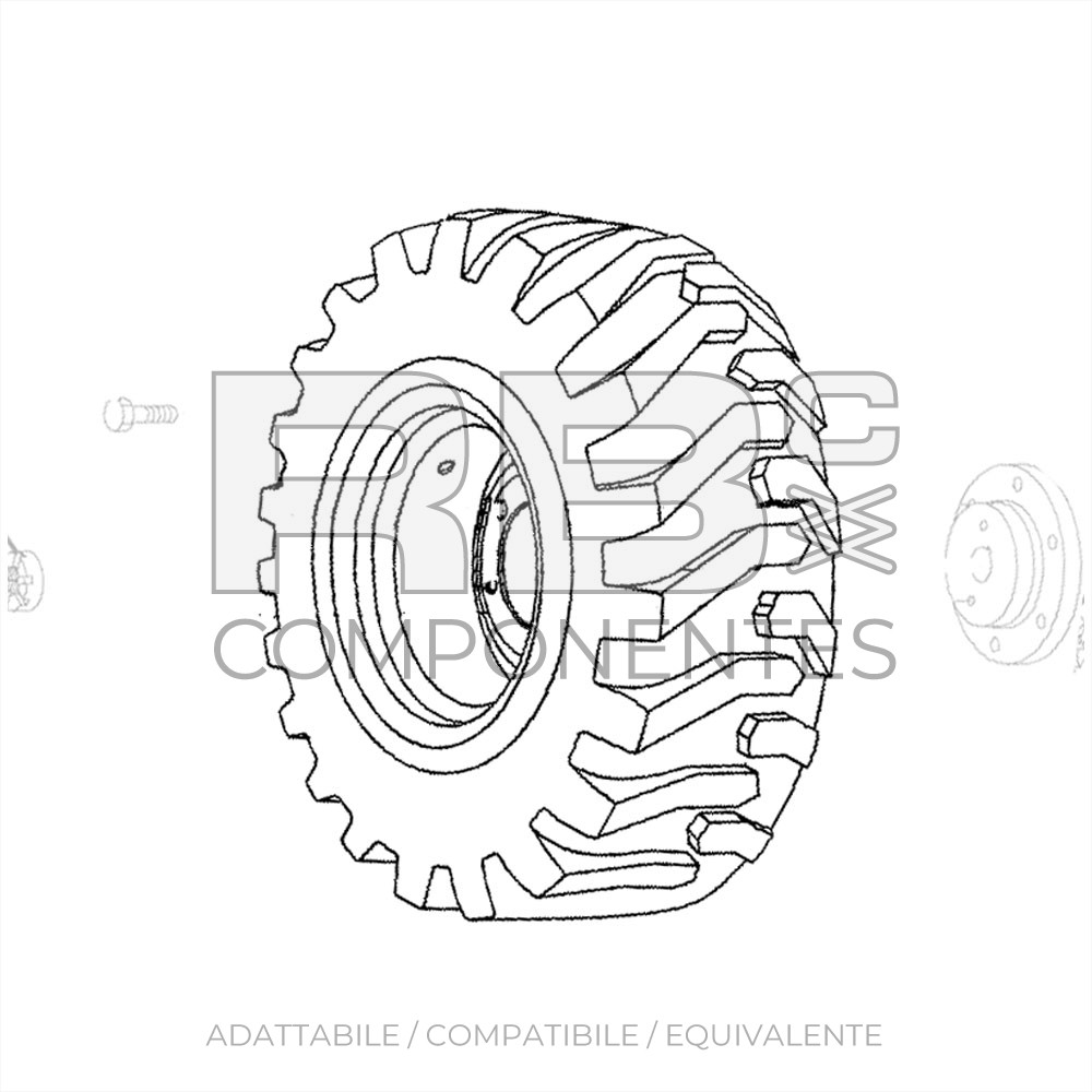 RUOTA ADATTABILE GE 79101 (26x12D380 PR8)