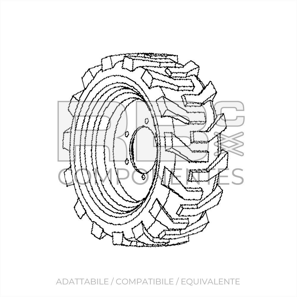 RUOTA COMPLETA 12X33 AD/CO/EQ GE 126037