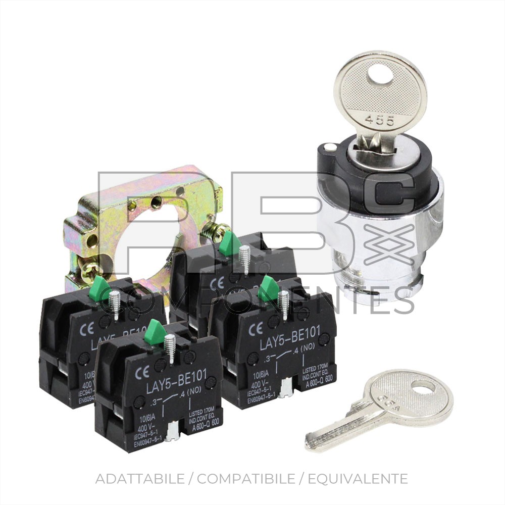 SEL LLAVE DE TRES POS + SOPORTE +4 CAMARAS NO