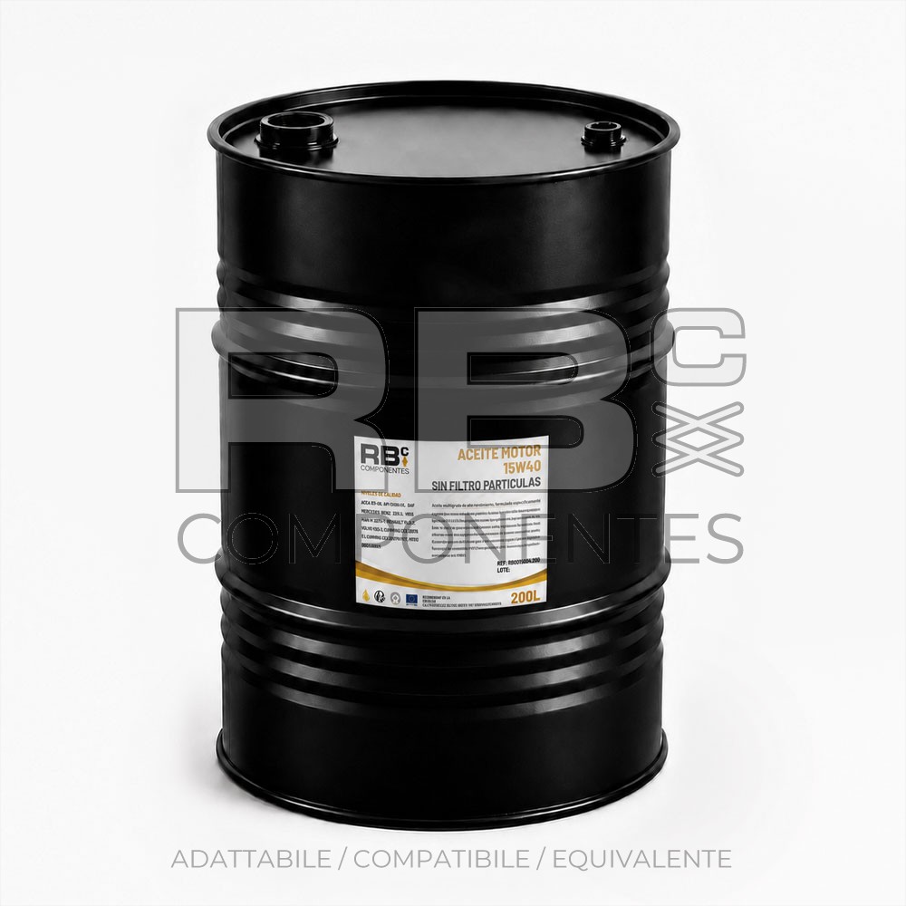 OLIO MOTORE 15W40 SENZA FILTRO PARTICELLE 200L