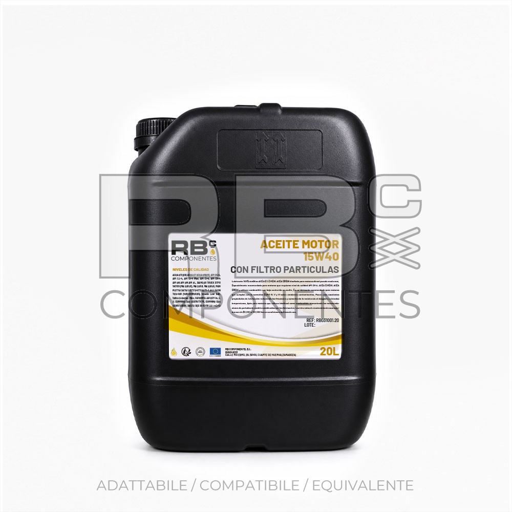 OLIO MOTORE 15W40 CON FILTRO PARTICELLE 20L
