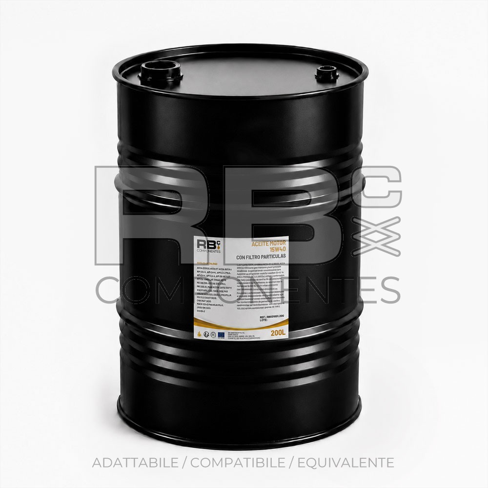 OLIO MOTORE 15W40 CON FILTRO PARTICELLE 200L