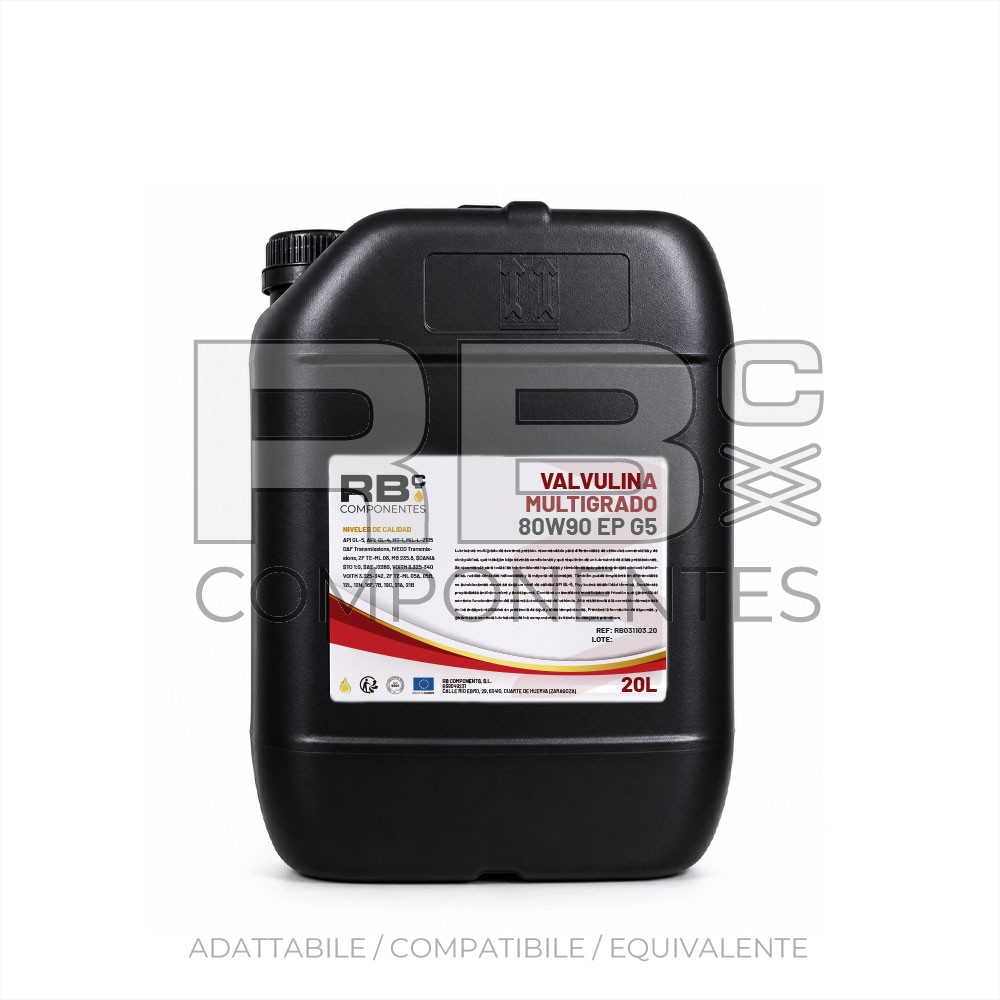OLIO TRASMISSIONE MULTIGRADO 80W90 EP G5 20L