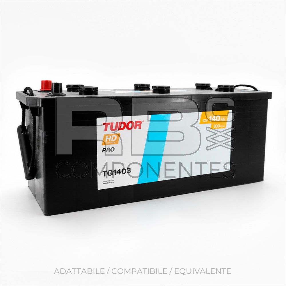 BATTERIA AVVIAM TUDOR STANDARD 140AH 513x189x223