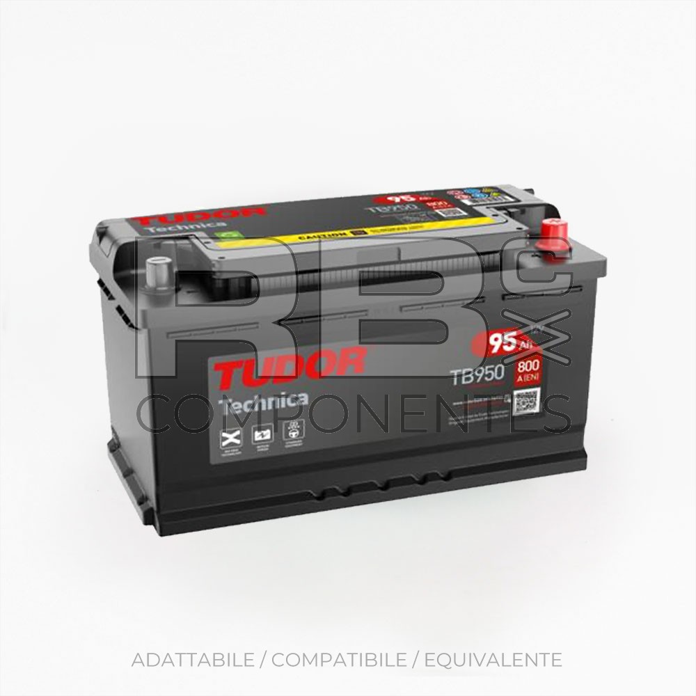 BATTERIA AVVIAM TUDOR TECHNICA 95AH 353x175x190