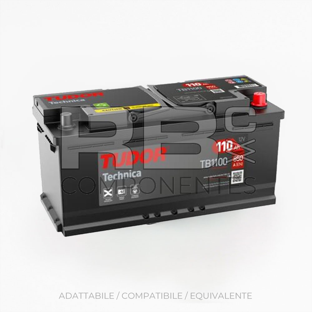 BATTERIA AVVIAM TUDOR TECHN 110AH 392x175x175x190
