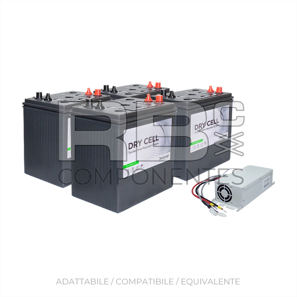 KIT BATTERIA 4X RB052006.DIS + CARICAT RB001003.V4