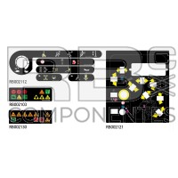 KIT ADESIVI COMPLETO PER JL-600A/AJ (ANTERIORE)
