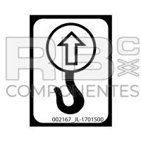ADHESIVO INFORMAT. PARA JL, ELEVACION GANCHO GRUA