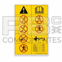 ADH. SNB 104011100020 NORMAS SEGURIDAD 150x300mm