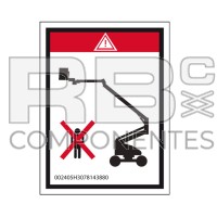 ADES. PERICOLO NON SOSTARE AREA LAVORO HL-ARTICOL.