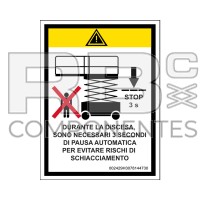 ADESIVO ARRESTO IN DISCESA 3 SEC.