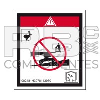 ADESIVO NON EFFETTUARE DISCESE PER H120PX