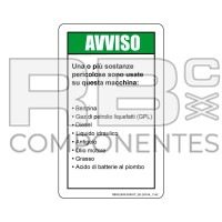 ADESIVO COMPATIBILE REF. GE 28164 116C (ITALIANO)