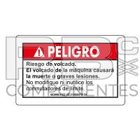 ADH. RIESGO DE VOLCADO 65X25mm