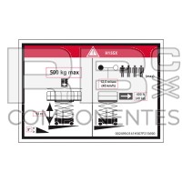 ADESIVO ALTEZZA PIANALE+CARICO PER H15SX