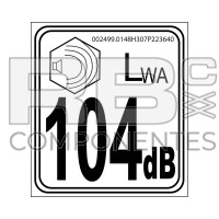ADESIVO POTENZA SONORA 104dB