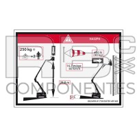 ADESIVO ALTEZZA PIANALE + CARICO PER 32PX