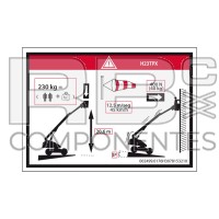 ADESIVO ALTEZZA PIANALE+CARICO PER H23TPX