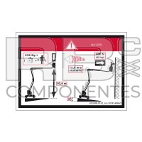 ADESIVO ALTEZZA PIANALE E CARICO HL-12PX