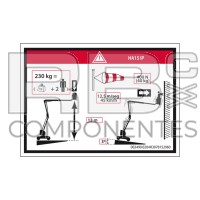ADESIVO ALTEZZA PIANALE+CARICO PER H15IP
