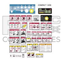 KIT COMPLETO ADESIVI PER C-12DX (ITALIANO)