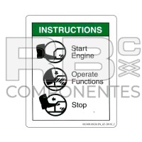 ADESIVO COMPATIBILE REF. GE 28165 C (INGLESE)