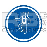 ADESIVO OBBLIGO USO INBRACATURA (ISO 7010) 90x90MM