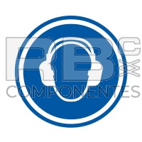 ADESIVO OBBLIGO USO PROTEZIONE ACUSTICA (ISO 7010)