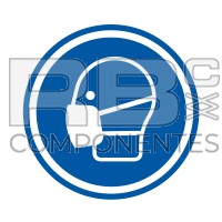 ADESIVO ADHOB32 OBBLIGO USO MASCHERA (ISO 7010)