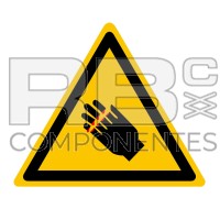 ADESIVO ISO 7010 - PERICOLO FERITE MANI